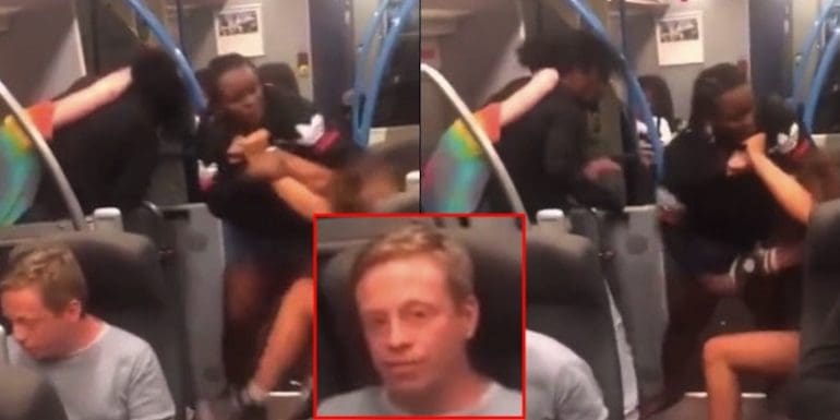 WATCH: Commuter's Reaction To Brutal Fight On The Train Goes Viral